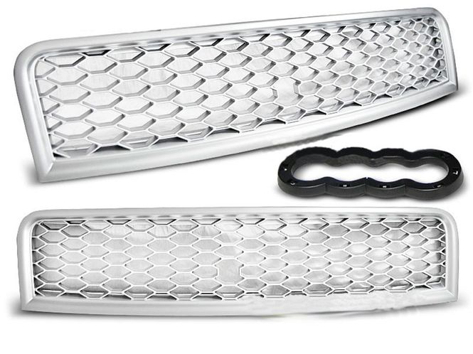 Hovedbilde Audi A4 B6 Frontgrill Emblemfri Sølv 01-05 (8E) ...