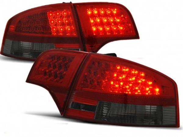 Audi A4 B7 Baglygter LED Limo 04-08 Rød / Mørk