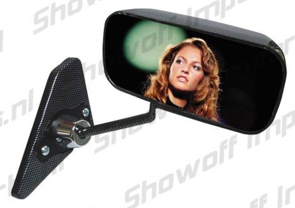  Universal F1-Look Mirrors Manual CarbonLook (Excl. Adapters) - 