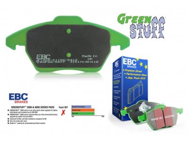 Toyota EBC Green Stuff  Bremseklodser -  Foran (2964)
