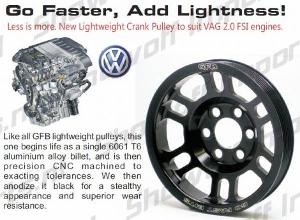 VW Golf/Passat / Audi A3/T T 2.0 FSI Light Crank Pulley [GFB] 