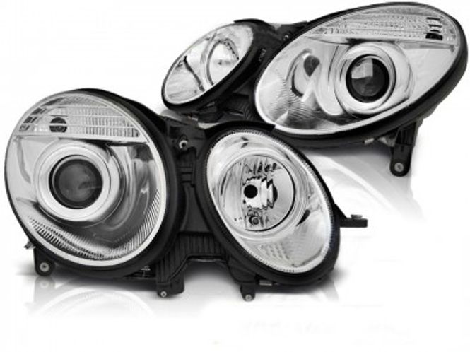 Hovedbilde Mercedes W211 Forlygter Facelift Optik 02-06 ...